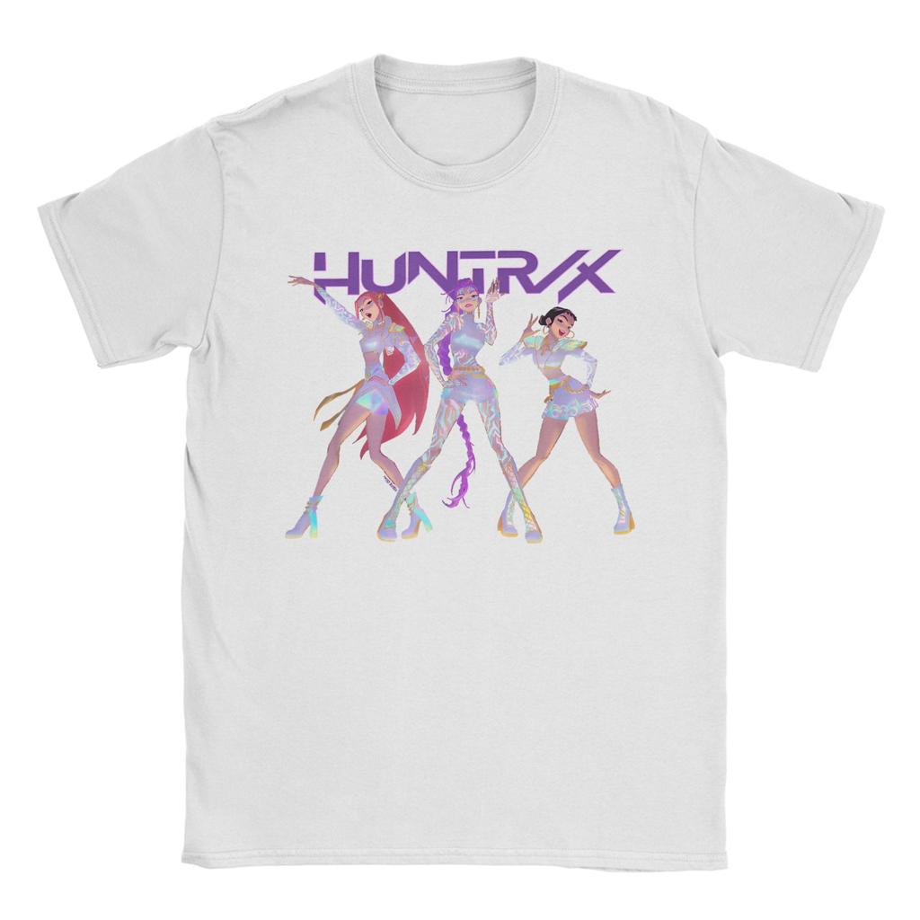 Casual Demon Hunters HUNTRX Dance T-Shirts Men O Neck Pure Cotton T Shirt Short Sleeve Tees Unique Clothing