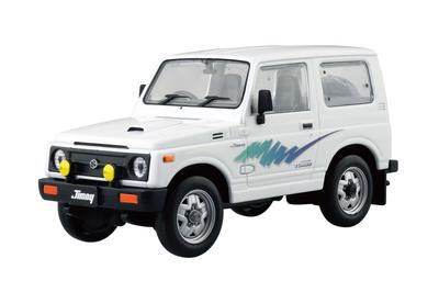 Aoshima Bunka Kyozai (AOSHIMA) Maßstab 1/32 Rakupla Snap Kit Nr. 18-SW Suzuki JA11 Jimny Superior White Vorgefärbter Plastikmodellbausatz (Auto)