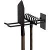 Black Garden Tool Organizer Long Handled Tool Storage Wall Mount Tool Storage Heavy Load Capacity Independent Hook Adjustment