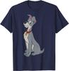 Hot Fashion Unisex Lady and The Tramp Simple Portrait T-Shirt S-4XL Four Seasons Gift