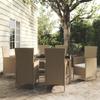 Day and Night - Day and Night Garden Dining Set 7 Pieces and Beige Synthetic Rattan Cushions
