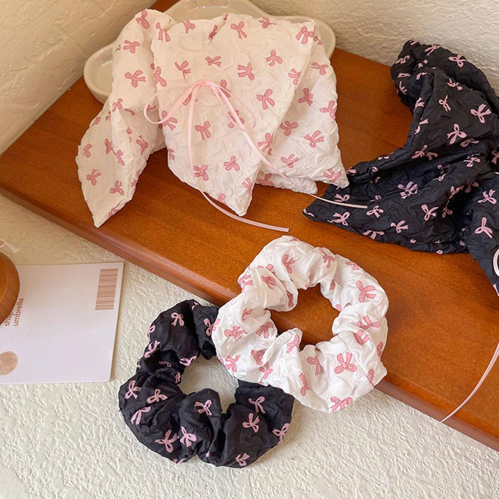 Hollow Lace Hair Scrunchies Handmade Flower Cotton Women Ties Bands Hair Holder Ponytail Access X4N2