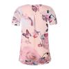 Stylish Floral Short Sleeve Ladies Chiffon Blouse For Casual Everyday Wear