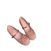 French inner height increase single shoes women's 2025 new spring and autumn silver Mary Jane shoes ballet evening shoes with skirt