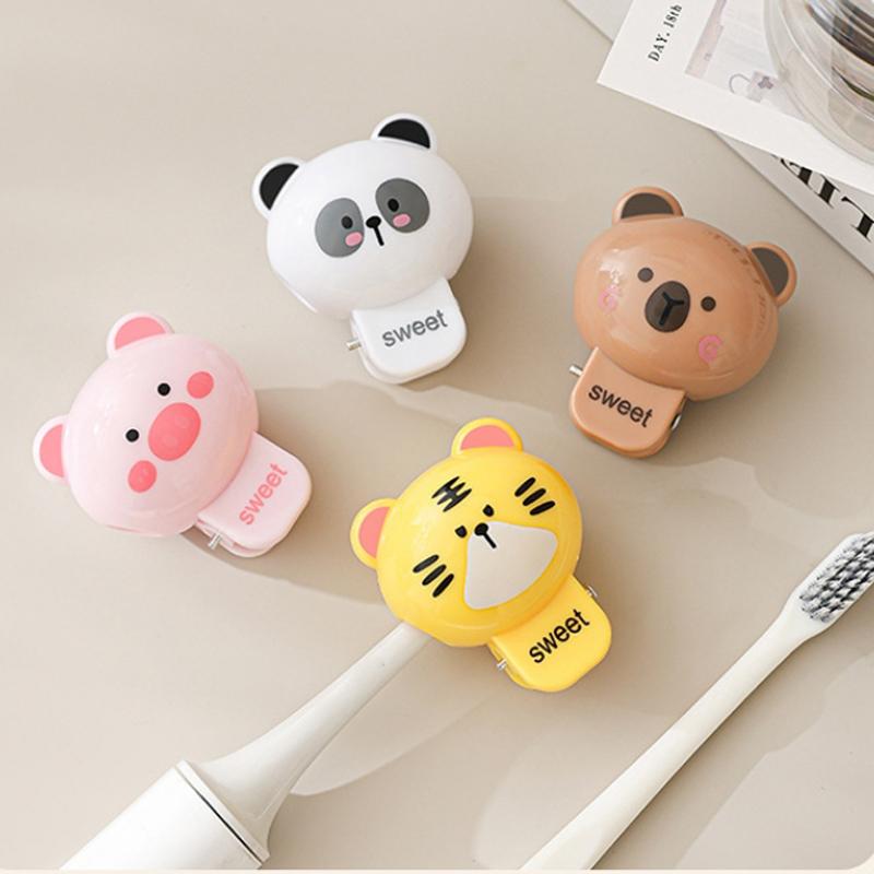 1/2/4Pcs Animals Toothbrush Head Cover Clips Capibara Portable Electric Toothbrush Dustproof Head Protector Cap Household Travel