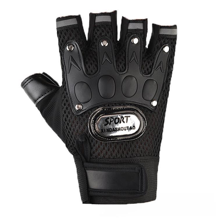 Men's Half-Finger Tactical Gloves: Thin, Breathable, and Thickened Palm for Cycling, Fitness, Sports, and Motorcycling