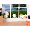 8Pcs Cartoon Cat Miniatures Resin Ornaments Fairy Garden Decoration Moss Terrarium Micro Landscape