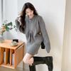 MOKANA Women's Elegant Long Sleeve Knit Cardigan & Skirt Set