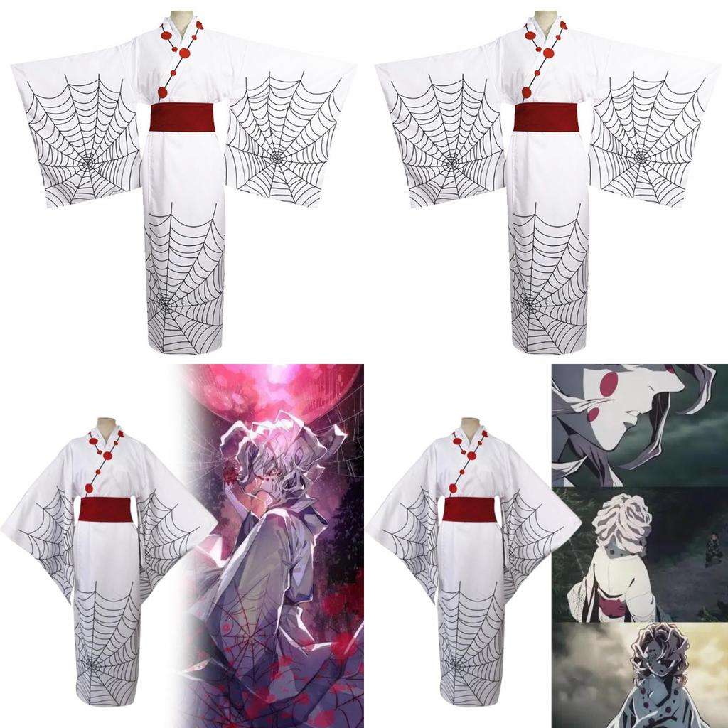 Demon Slayer Zwölf Dämonenmond Rui Cosplay Kostüm Kimono Für Anime Fans