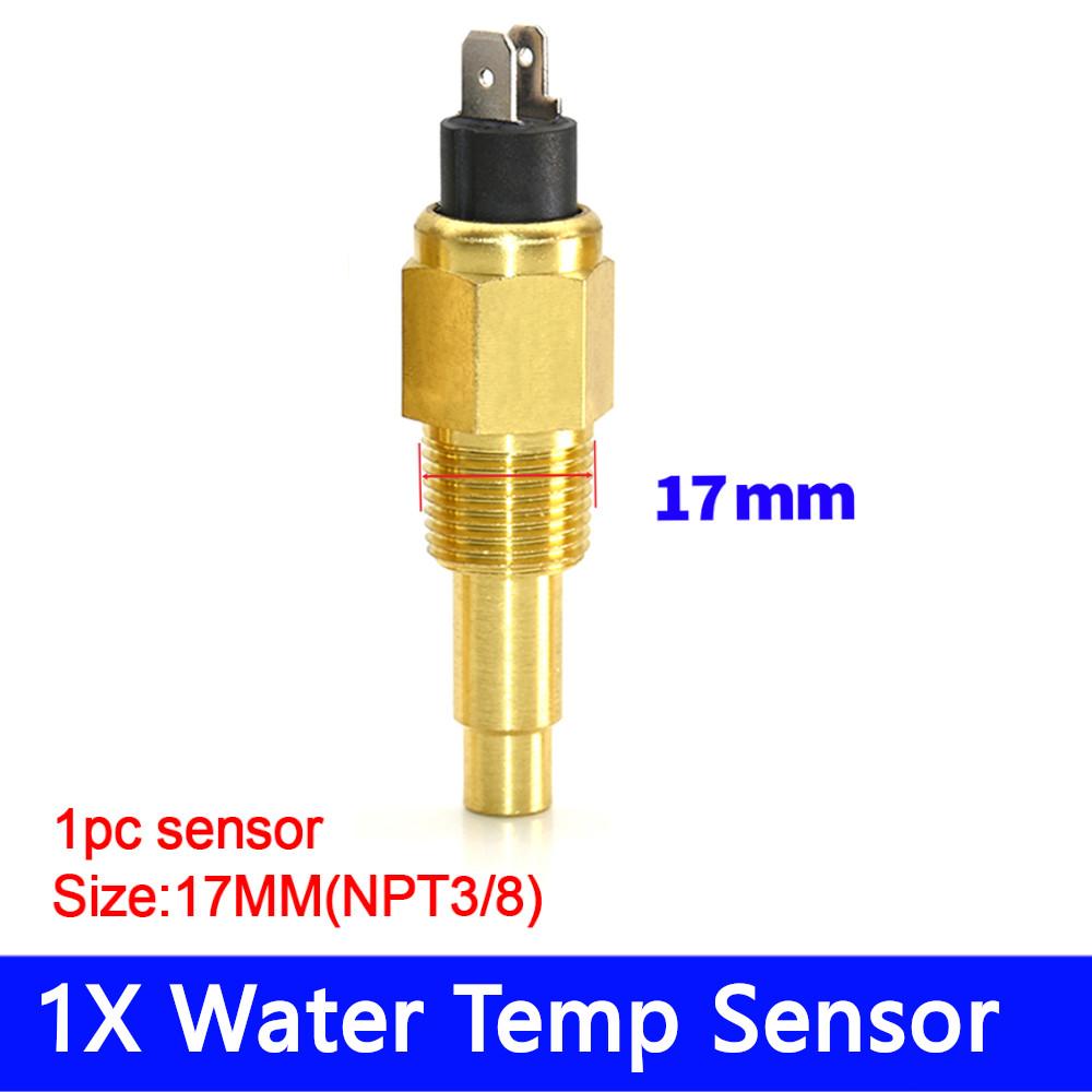 Custom Temperature Sensor Oil Temp NPT1/4 M14 M16 Water Temperature Sensors 14/17/21mm NPT1/8 NPT 3/8 For 52mm Temperature Gauge