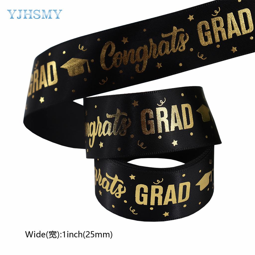 Ribbon Bronzing Congrats On Graduation Ribbons Congratulations Congrats Grad Decorative Ribbon Gift Wrapping