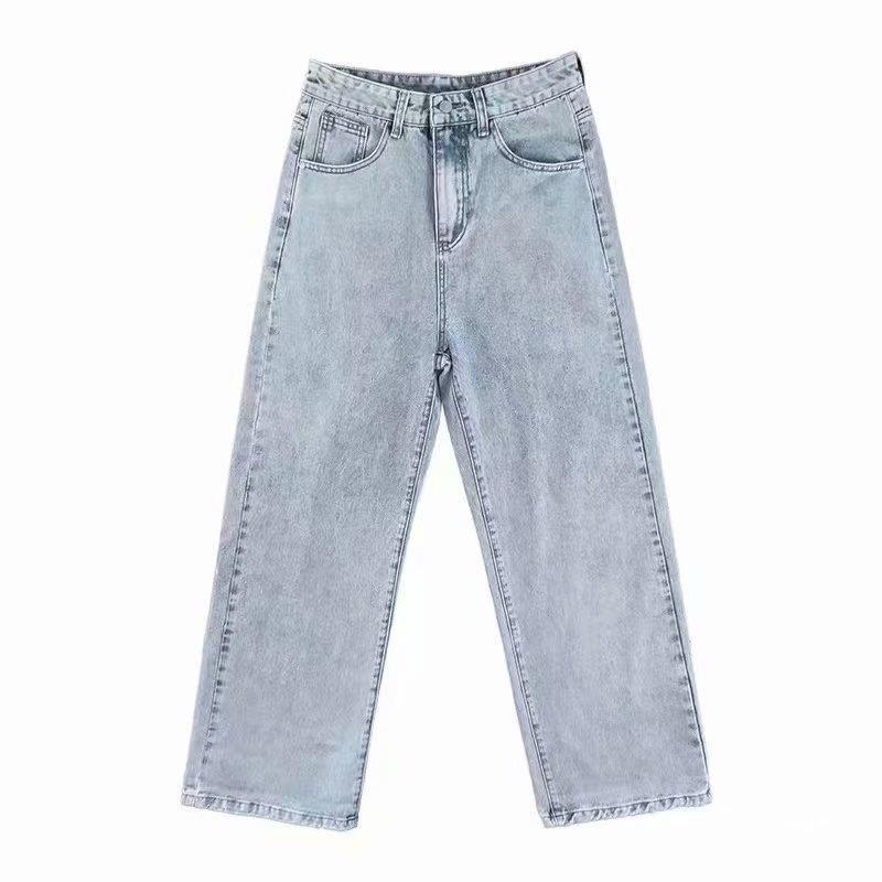Men's Summer Casual Slim-Fit Jeans - Trendy Loose Straight Long Pants for Spring and Autumn