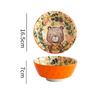 Japanese Ceramic Bowl Cute and Creative Household Tableware Eating Soup Bowl Children's Bowl