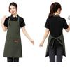 In-Stock Waterproof Embroidered Logo Apron for Catering & Restaurant Staff