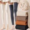 Winter Women Thick Knee High Stockings For Women Windproof Plush Lined Thermal Elastic Outdoor Cozy Leggings Warm Leg Covers