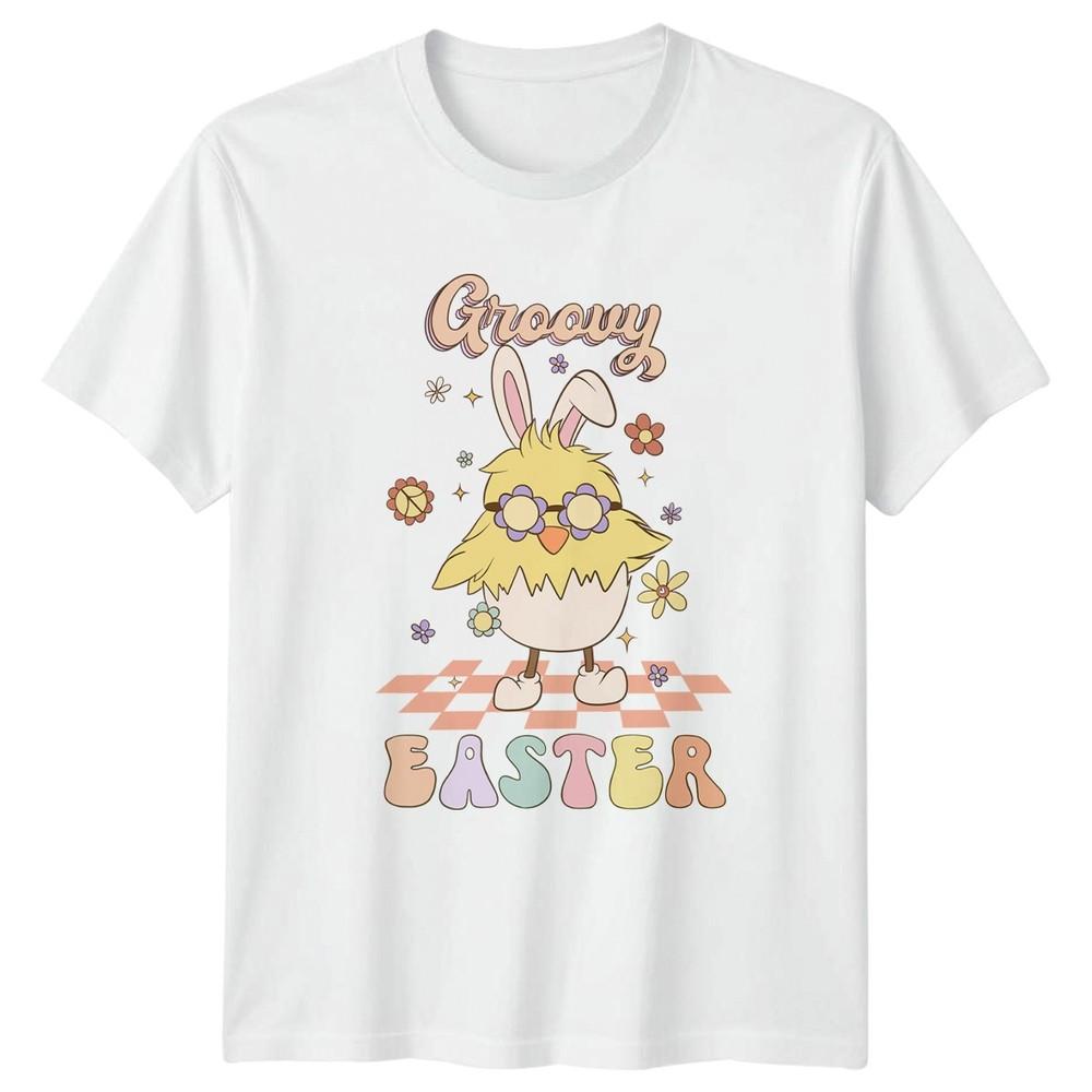Groovy Easter TShirt Retro Spring Holidays Easter Gift For Him And Her S