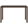 Maison Exclusive - Ensemble à manger de jardin et coussins 3 pcs Poly rotin Marron
