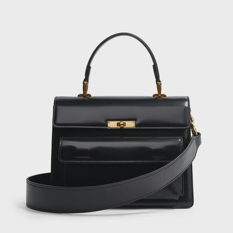 2025 Spring/Summer Versatile Handbag: Stylish Wide Strap, High-End Women's Crossbody & Shoulder Square Bag