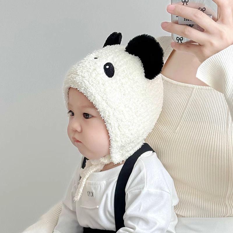 Korean Style Winter Warm Cartoon Knit Pullover Hat for Boys and Girls