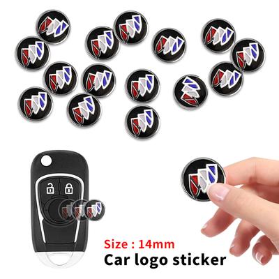 14mm Car Remote Key Sticker Aluminum Emblem Decoration Decal For Buick Excelle XT Excelle GT Verano Regal Royaum Park Avenue GL8
