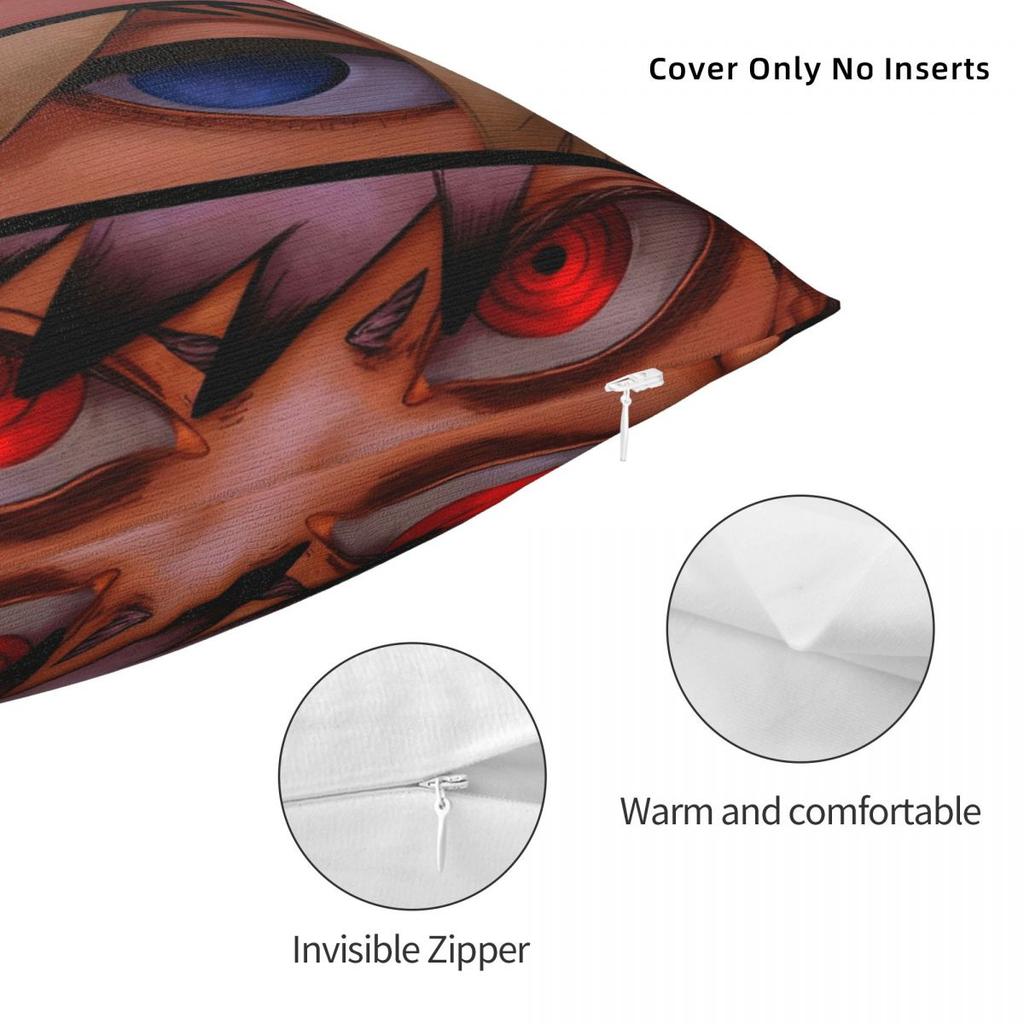 Gachiakuta Manga Rudo Pillowcases Printed Cushion Cover Zanka Riyo Enjin Throw Pillow Cover Chair Decoration Zippered Multi Size