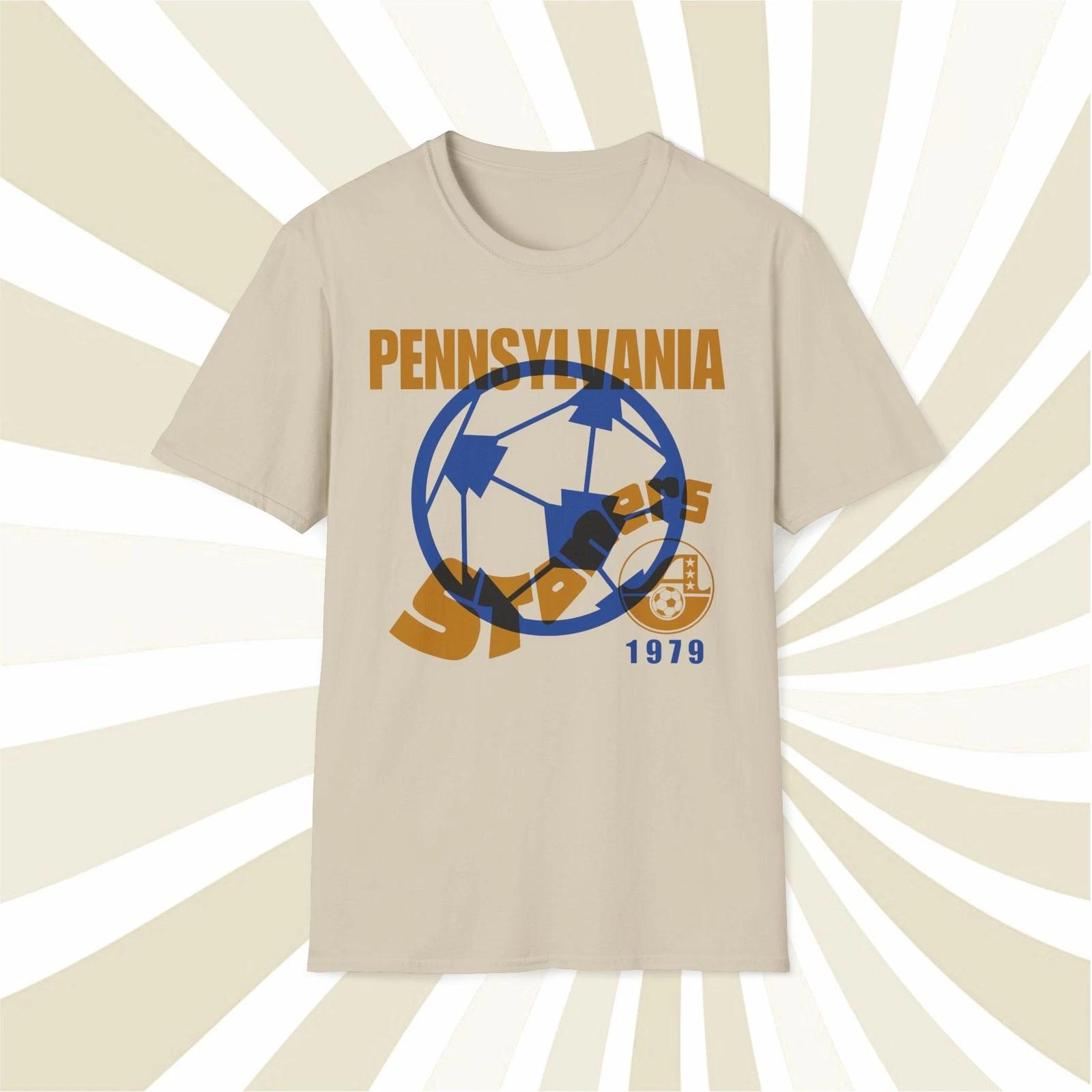 Men s and Women s T-shirts Pennsylvania Stoners 1979 ASL Vintage Offset Printed Soccer T-Shirt XXXL