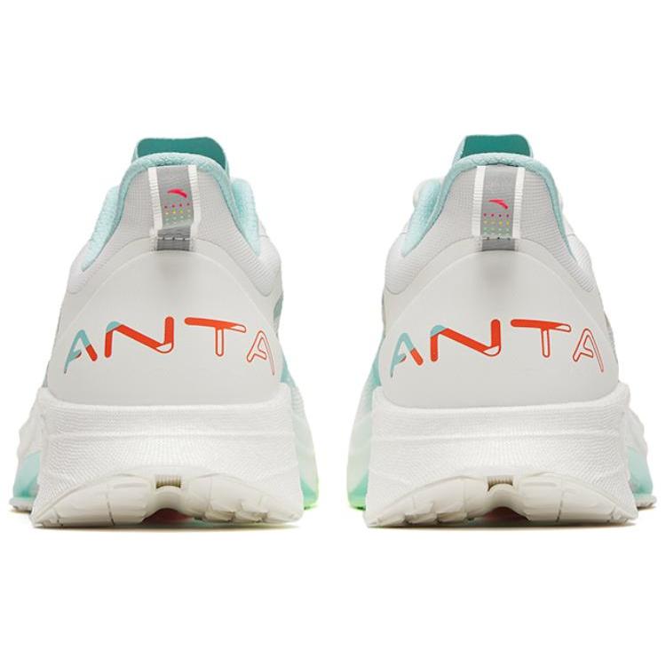 New Anta MACH 3.0 Anti Slip Wear Resistant Low Top Long Distance Running Shoes Men's White Blue Orange 112325583-4