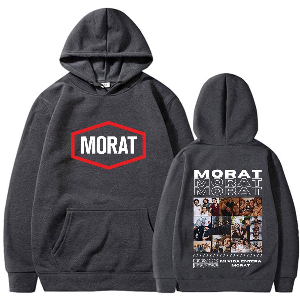 Morat Rockband Grafik Hoodies Herren Damen Kleidung Hip Hop Mode Übergroßes Sweatshirt Lässige Kapuzenpullover Jacke Streetwear