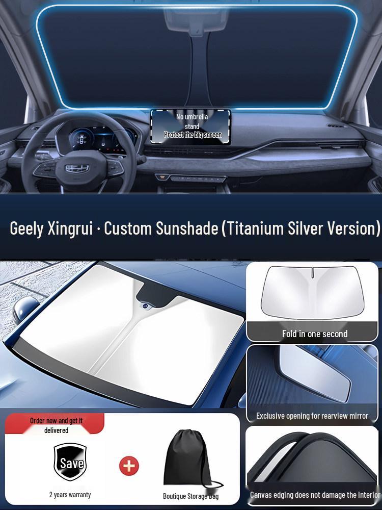 Geely Xingrui Front Windshield Sunshade Umbrella for Heat Insulation