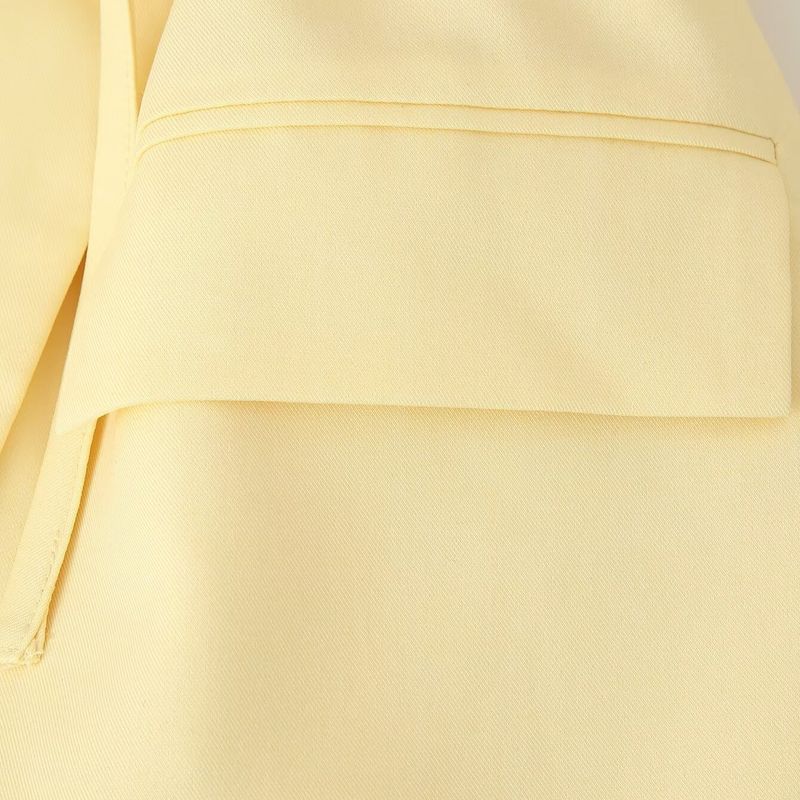 Kaslead New Women Clothes Western Style Fashion Simple Waist Hugging Lace-up Wide Shoulder Blazers