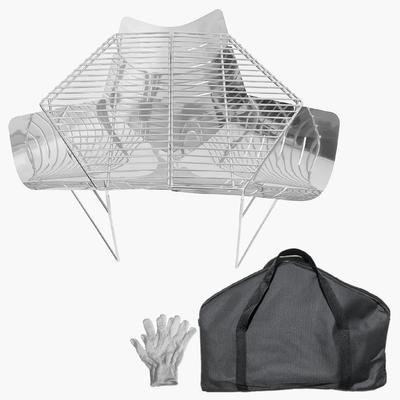 Supracing Bonfire Stand, Fire Stand, Folding Fire Stand, Compact, Lightweight, Camping, Solo Camping, BBQ, Cooking, Bonfire, Storage Bag Included,