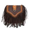 Bohemian Tassel Messenger Bag Sen Series Women'S Bag Newest Fashion Retro Shoulder Frosted Messenger Bag Women Leather