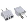 1pcs Grounded AU US to EU Plug Adapter 6A European America to Australia Plug Converter USA Euro Small Travel Plug Connector 250V