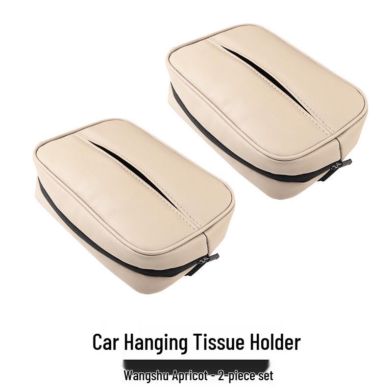 AITO M Car Leather Tissue Holder: Headrest Strap Pull-Out Box