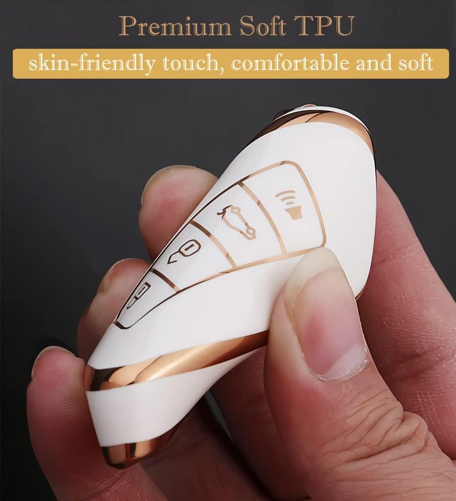 Für Lexus Schlüsselanhänger-Abdeckung, für Lexus ES RX GS GX is LC LS NX RS LX RC Premium Soft TPU Vollständiger Schutz Schlüsselanhänger-Hülle Fernbedienungsschlüsselhalter