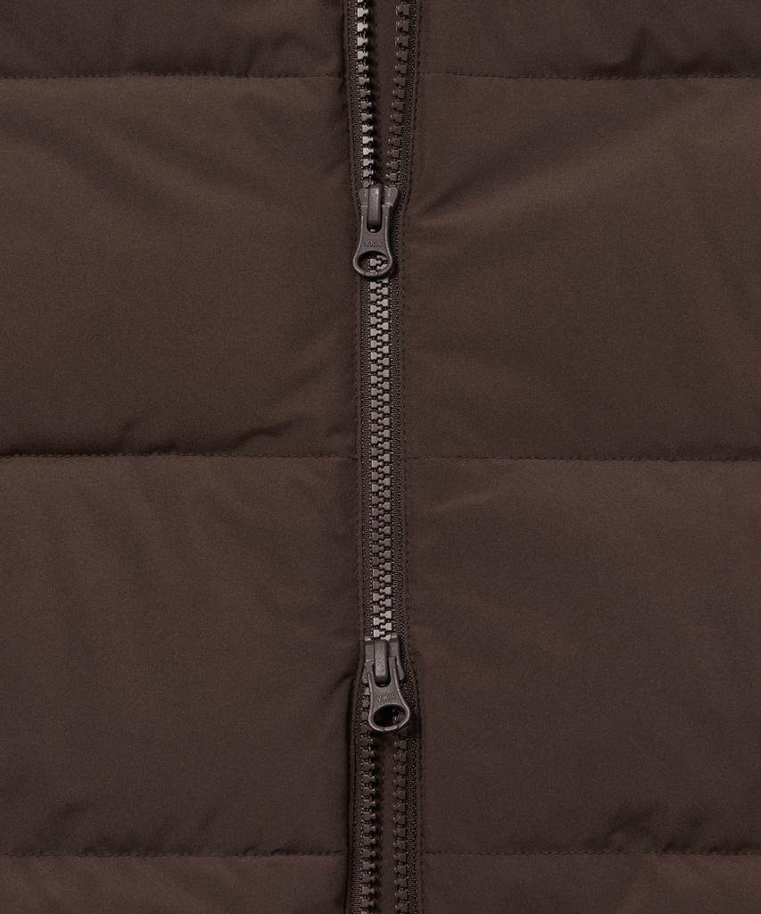 Musinsa Standard Daily Puffer Collarless Padded Jacket [Baroque Brown]
