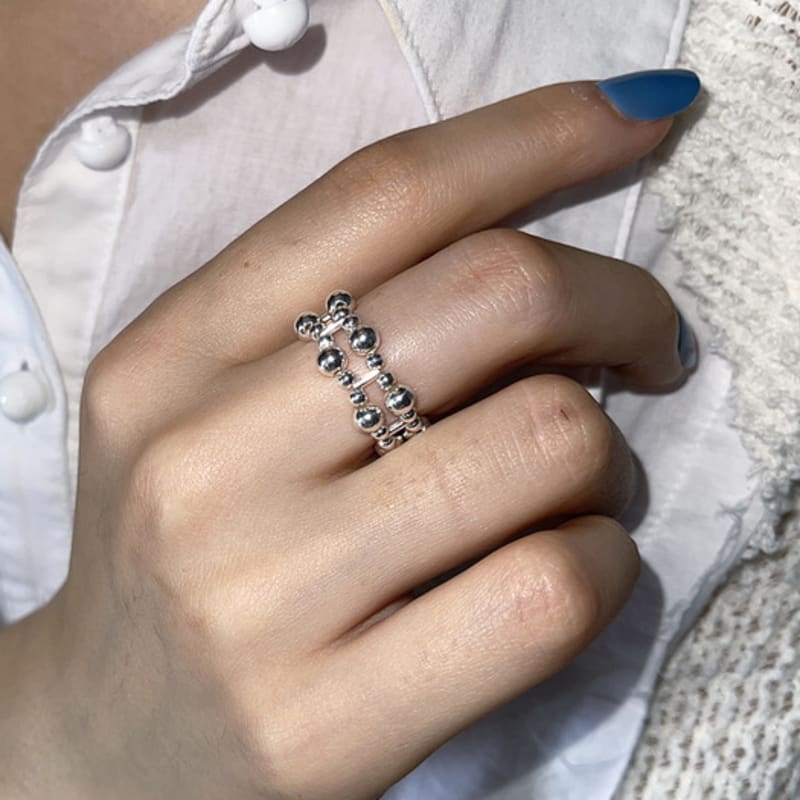 Easy Thingz Silver Ball Fence Ring