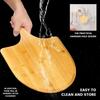 AT02-Bamboo Pizza Peel Baking Tool Wooden Pizza Cutting Board With Comfortable Handle Pizza Peeling Cutting Board 1