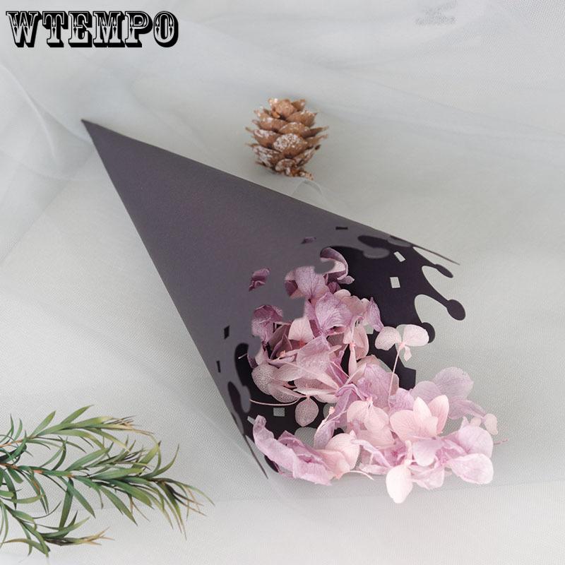 

WTEMPO Crown-Shaped Confetti Paper Cones Hollow-out Decorative Paper Tubes Perfect for Party Favors Wedding Celebrations Birthday Christmas 50pcs чёрный