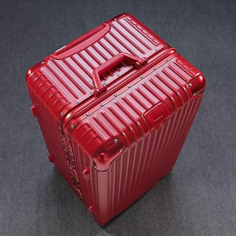 PACKAGE FASHION Aluminum Frame Travel Luggage 20 inch