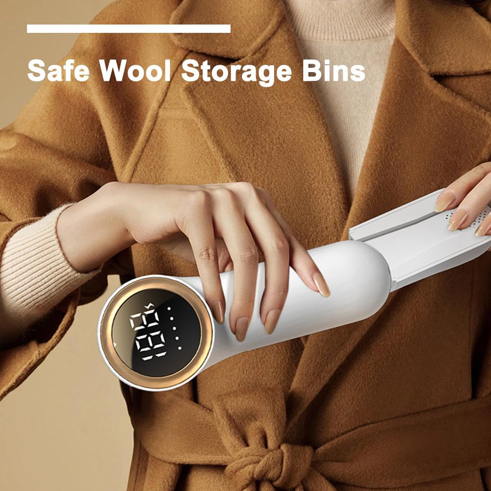 USB Rechargeable Lint Remover with Six Replacement Blades and Five Speed Settings for Efficient Fabric Shaving