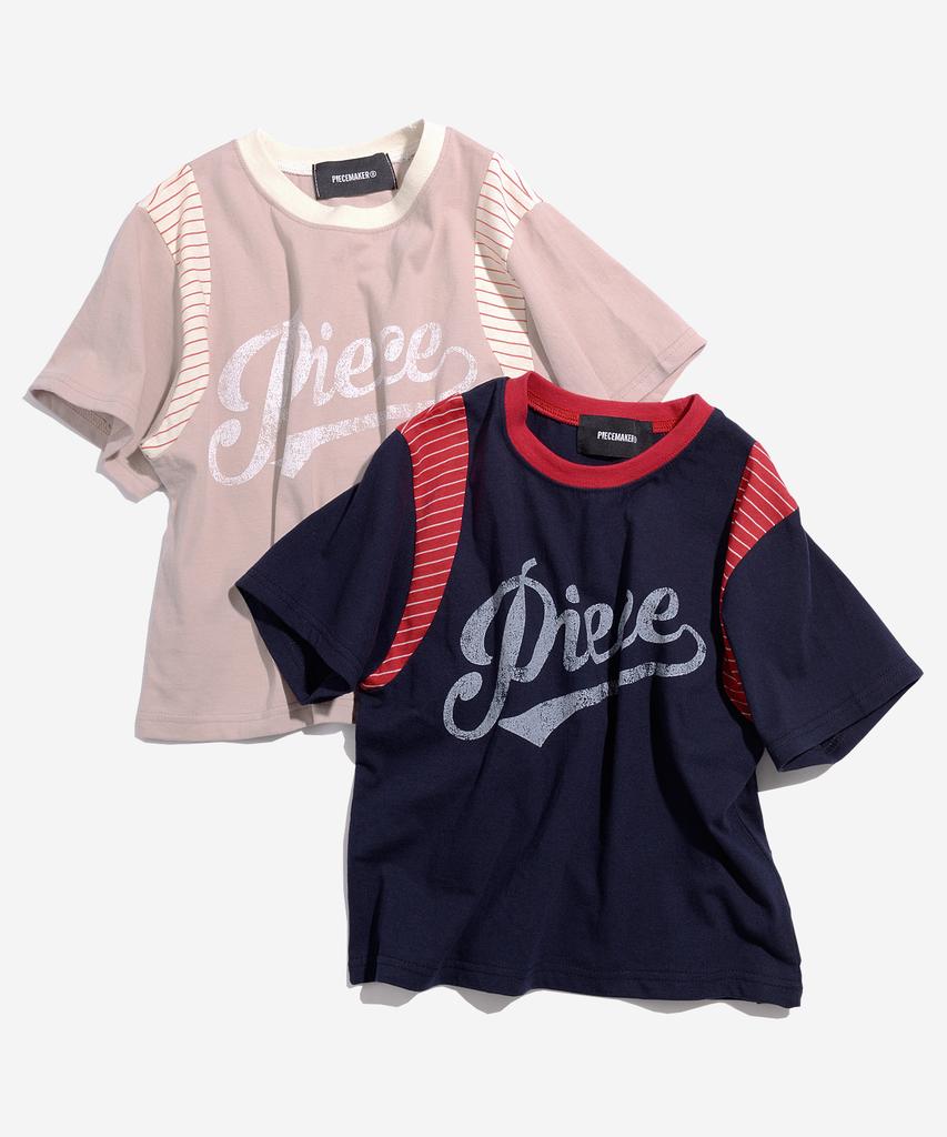 PEACE MAKER Piece Authentic Crop Tee (Pink)