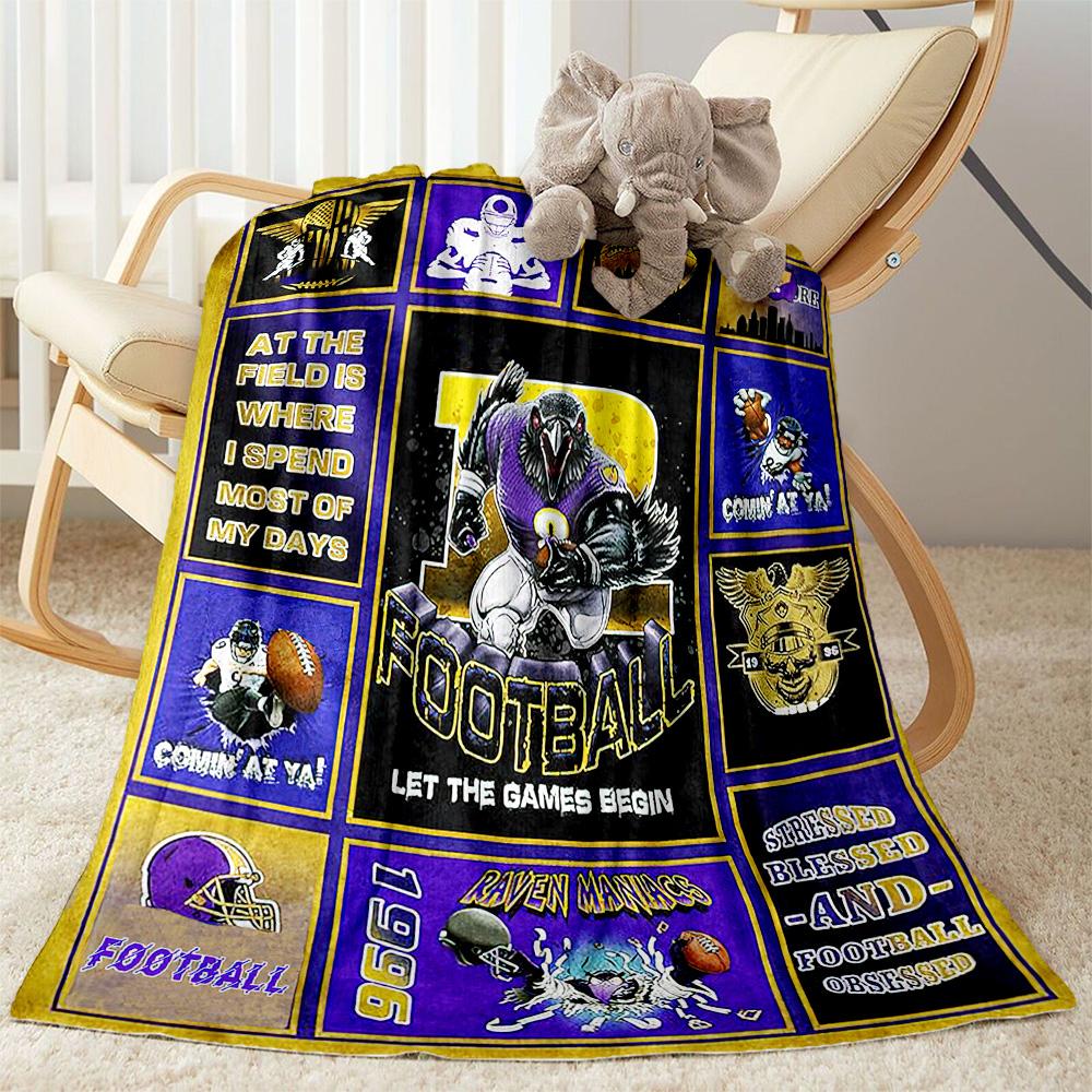 Football Fanatic Quilt Blankets are suitable for living rooms, bedrooms, camping, and other places, making them an ideal choice for gifts.