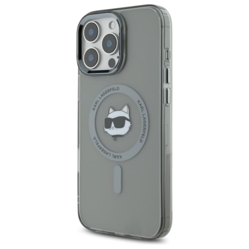 Karl Lagerfeld Iml Metal Choupette Head Magsafe - Etui Iphone 16 Pro (Czarny)