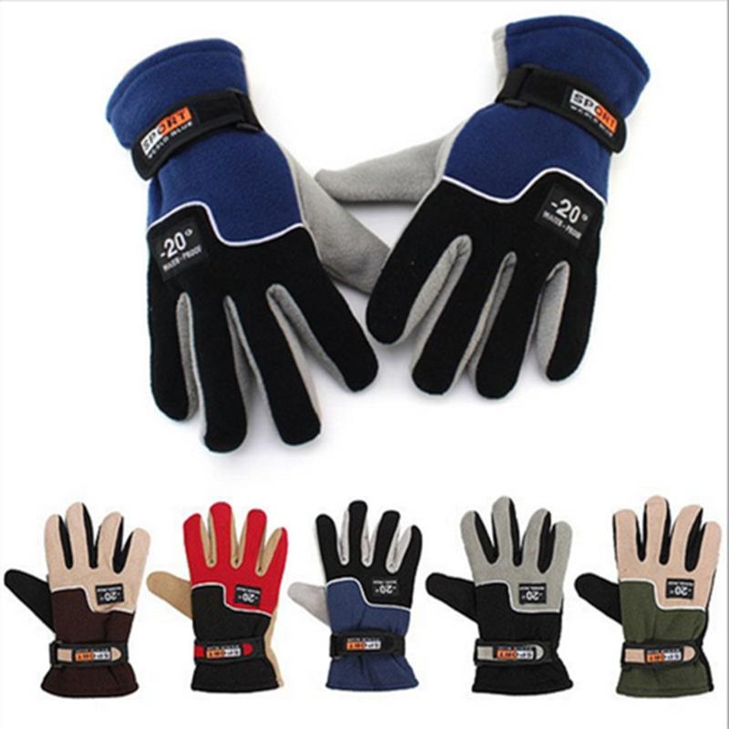 Men Women Winter Gloves Warm Thermal Anti-slip Outdoor Running Snowboard Gloves