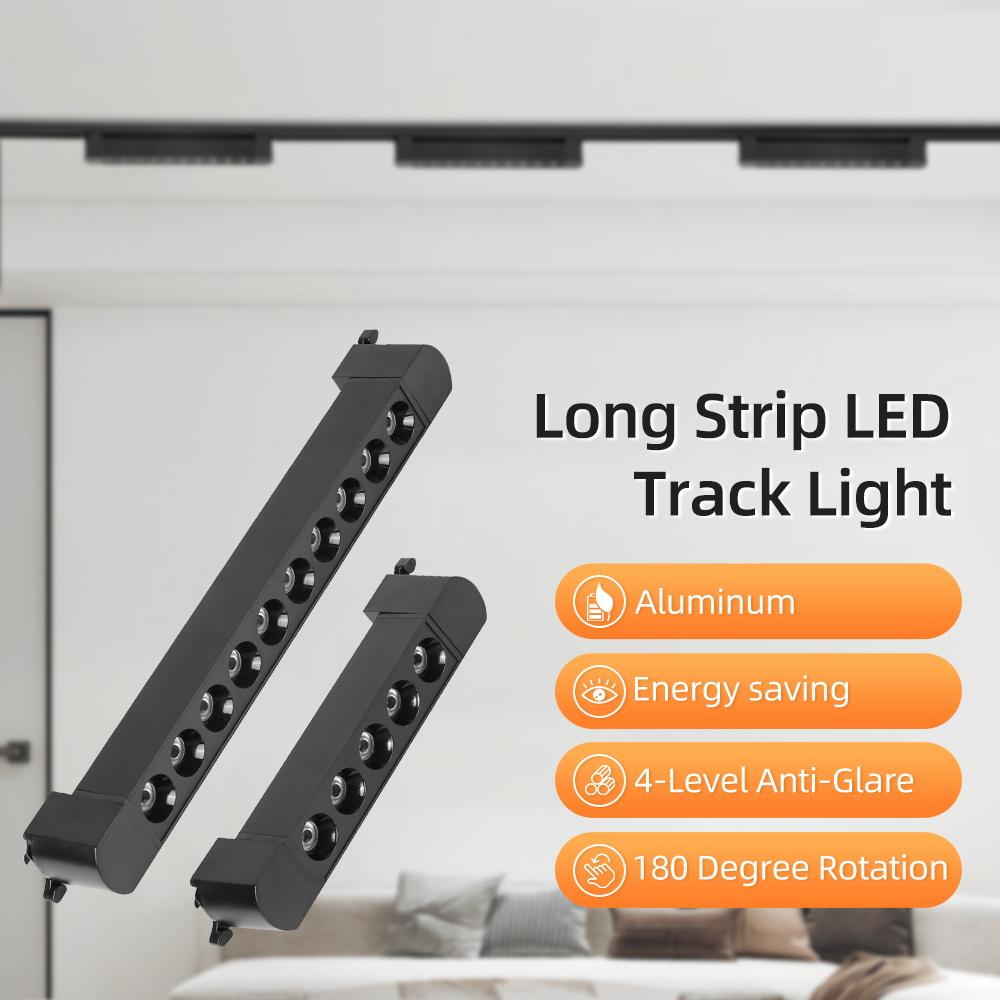 Set Led Magnetic Track Light 110v 220v Track Lamp10W 20W 30W 40W Track Spotlight Lighting Fixture for Home Room Clothing Store
