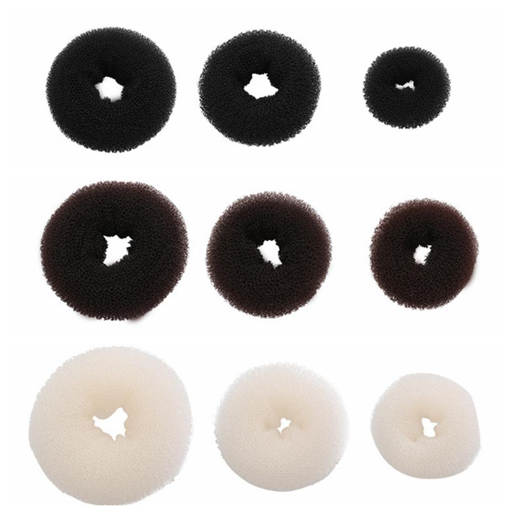 Plate Hair Donut Hair Bun Maker Roller DIY Magic Elastic Foam Sponge Hair Styling Tools Princess Hair Accessories S/M/L