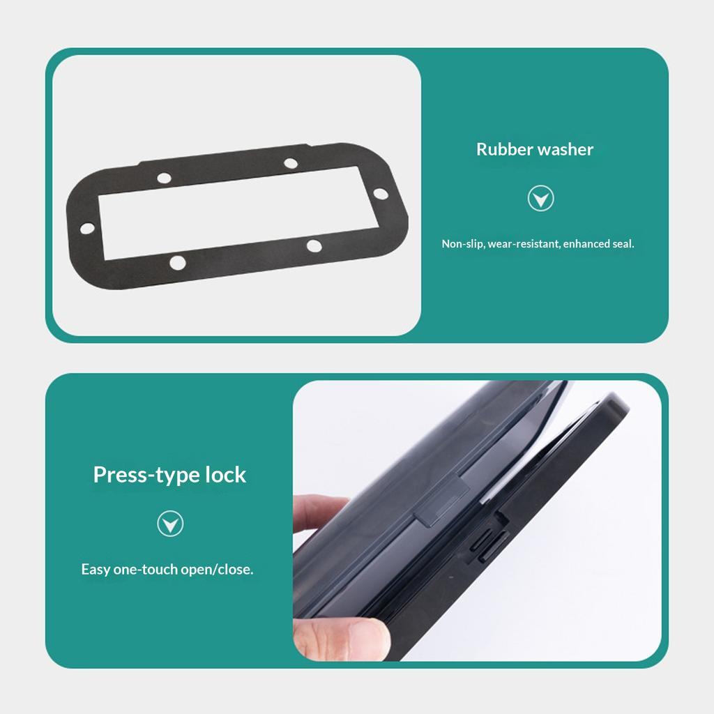 Universal Waterproof Cover for Marine Devices Simple Screw Mount Installation Secure Attachment 9x4inch