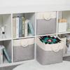 Foldable Fabric Storage Bin - Breathable 3-Size Organizer for Laundry, Toys & Clothes, Space-Saving Home Basket