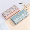 Women Wallets Floral Fresh Style Multi-Card Clutch, Long Wallet, Card Holder, Leather Clip, Coin Purse